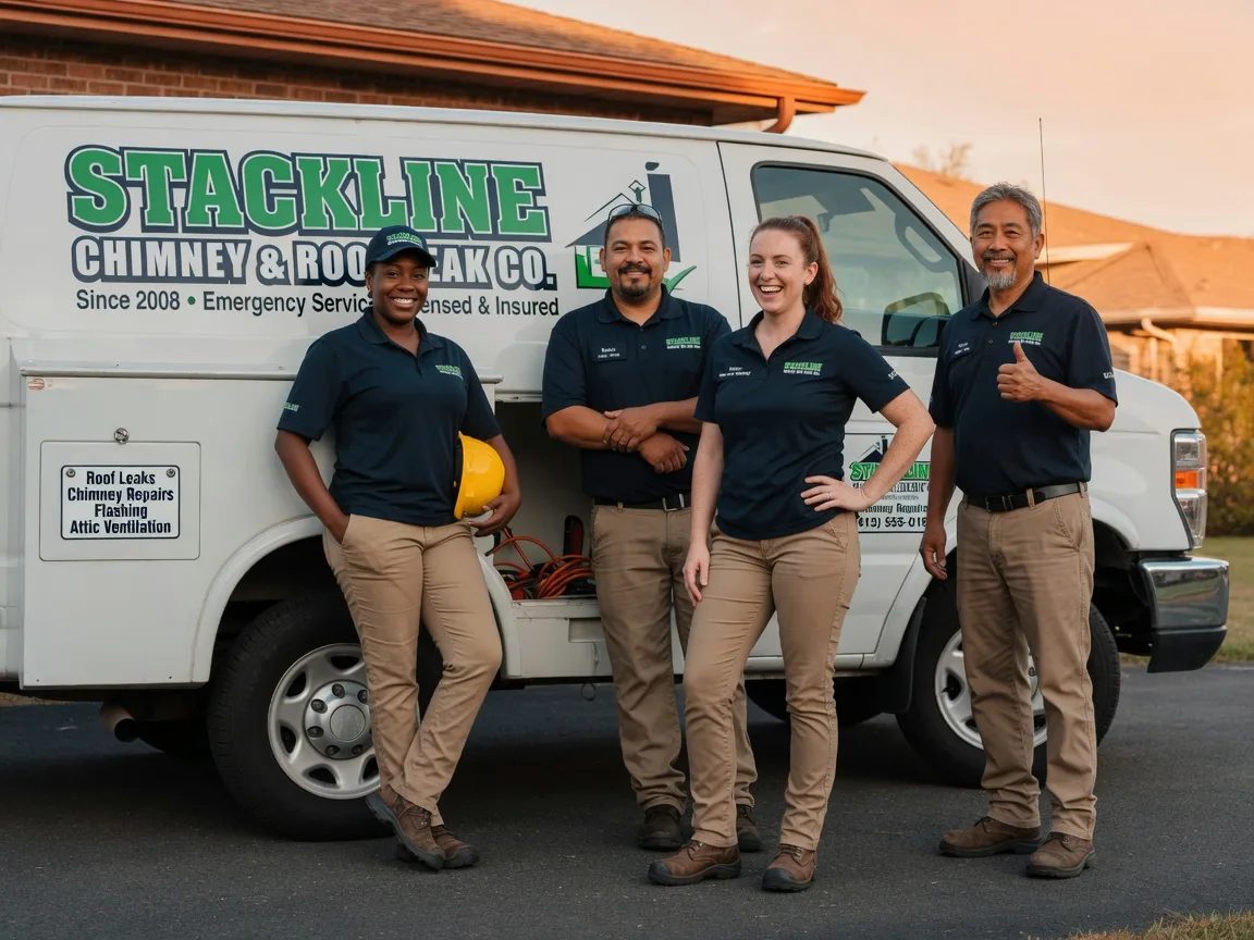 Chimney flashing repair company in Burkeville, TX